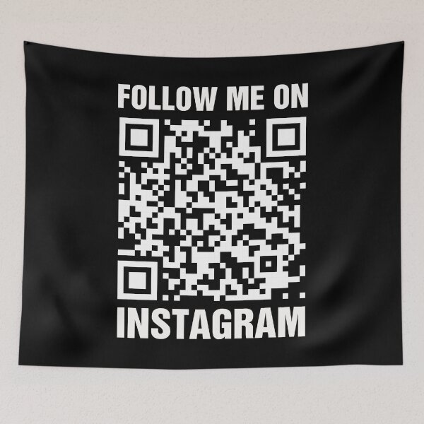 Item preview, Rick Roll QR Code Prank Follow Me On Instagram designed and sold by allysmar.