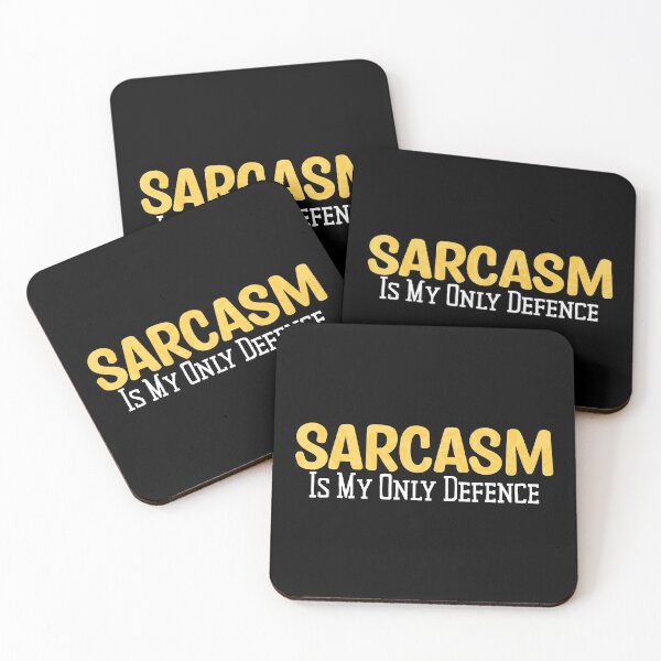 Item preview, Sarcasm Is My Only Defence - colorful text designed and sold by TheMajesticGoat.