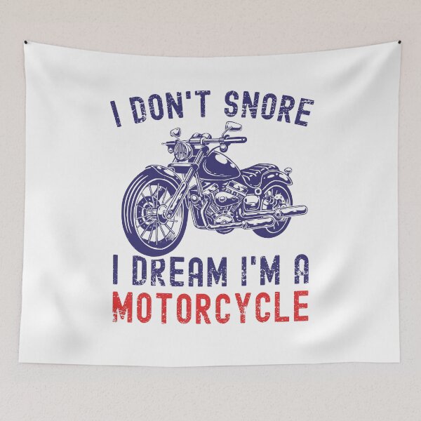 Item preview, I Don't Snore I Dream I'm A Motorcycle Funny Snoring Biker designed and sold by Mfk Clothes.