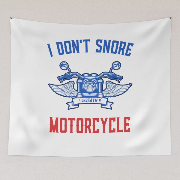 Item preview, I Don't Snore I Dream I'm A Motorcycle Funny Snoring Biker designed and sold by Mfk Clothes.