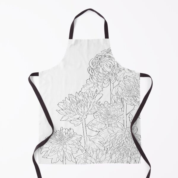 Item preview, Chrysanthemums with Thick Black Outline designed and sold by Saanis.