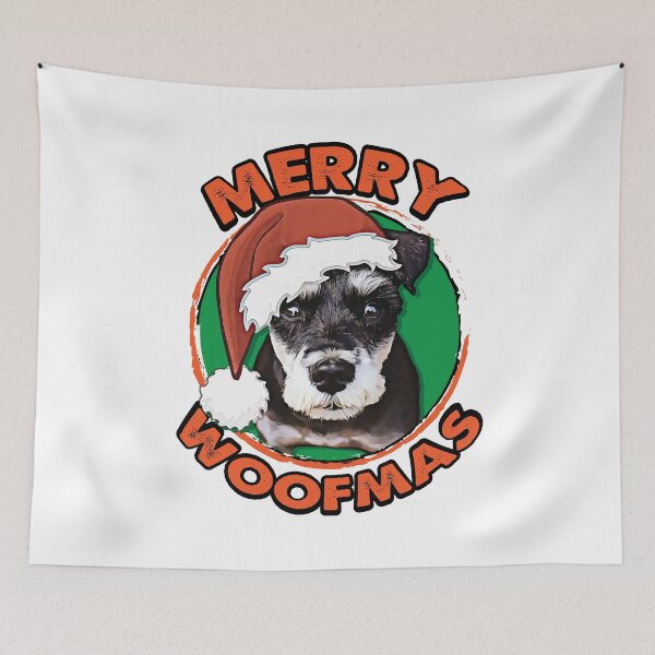 Item preview, Merry Woofmas Schnauzer designed and sold by csoDesign.