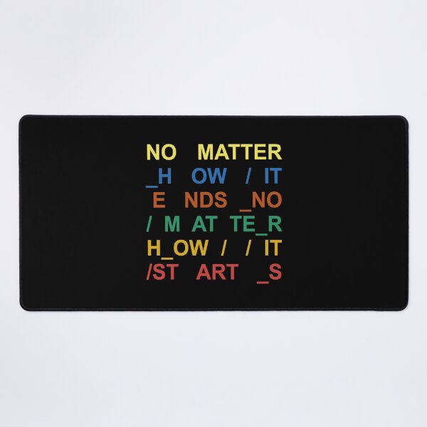 music lyrics full color Desk Mat