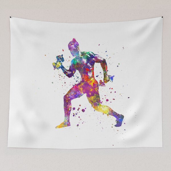 Item preview,  Fitness exercise in watercolor designed and sold by paulrommer.