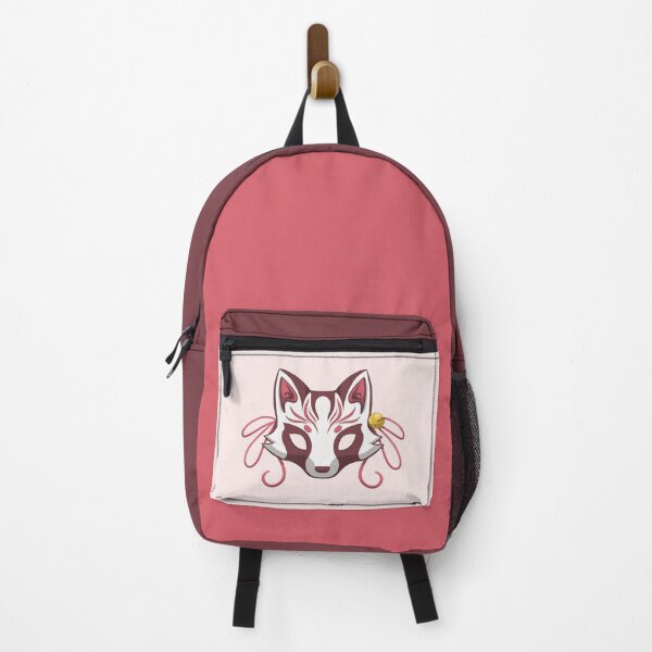 Item preview, Pink Cute Kabuki Tanuki Mask - Traditional Japanese Mask designed and sold by ShyOwlet.