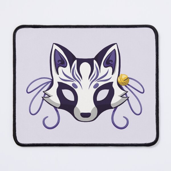 Item preview, Violet Cute Kabuki Raccoon Mask - Traditional Japanese Mask designed and sold by ShyOwlet.