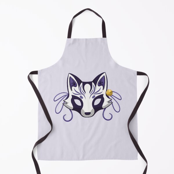 Item preview, Violet Cute Kabuki Raccoon Mask - Traditional Japanese Mask designed and sold by ShyOwlet.