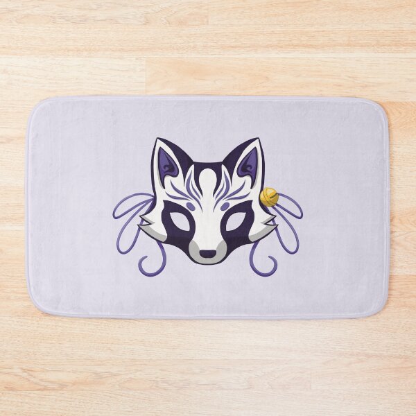 Item preview, Violet Cute Kabuki Raccoon Mask - Traditional Japanese Mask designed and sold by ShyOwlet.