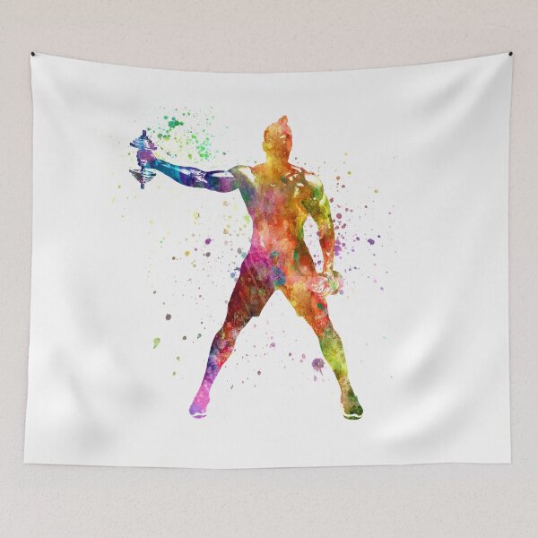 Item preview,  Fitness exercise in watercolor designed and sold by paulrommer.