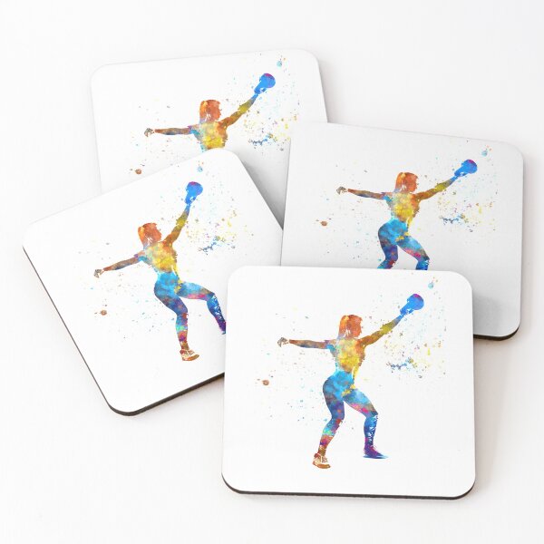 Item preview, Fitness exercise in watercolor designed and sold by paulrommer.