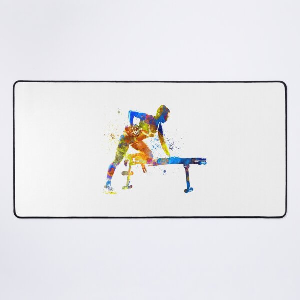 Item preview, Fitness exercise in watercolor designed and sold by paulrommer.
