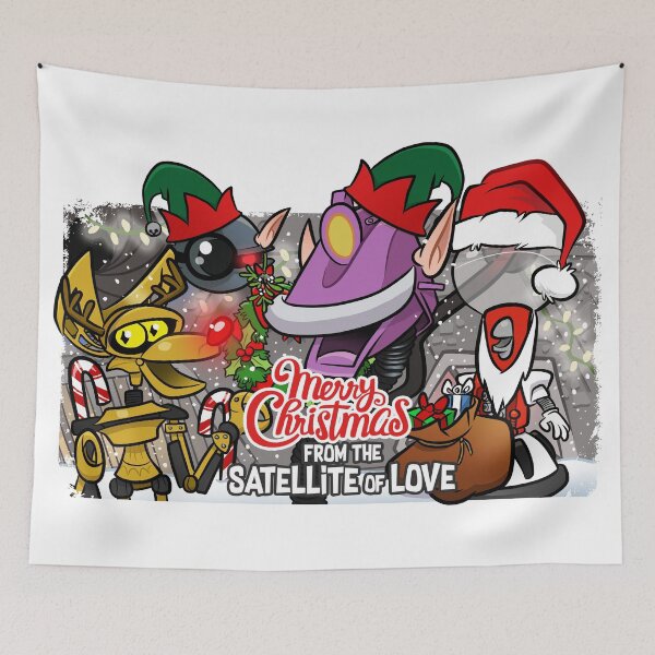 Item preview, MST3K - Merry Christmas Robot Roll Call designed and sold by teeshirtninja.