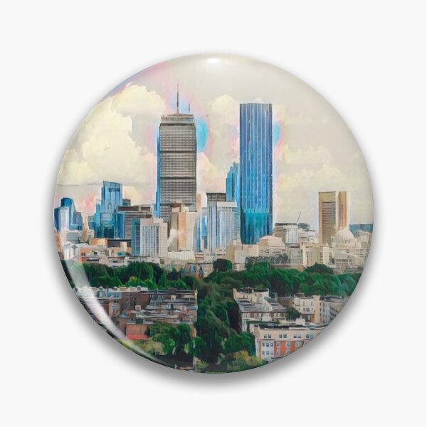 Item preview, Boston Skyline designed and sold by Sofia-Draws.