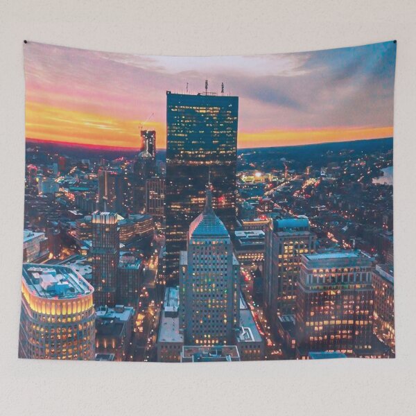Item preview, Boston at Night designed and sold by Sofia-Draws.