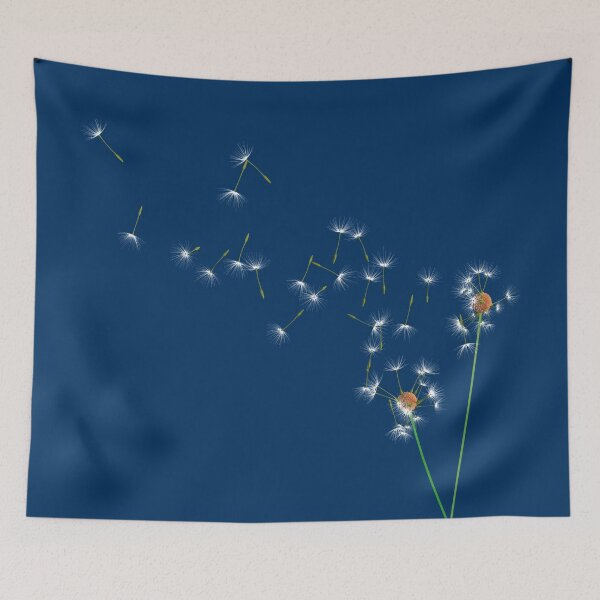 Item preview, Floating Dandelion Seeds Blue designed and sold by bradm50.