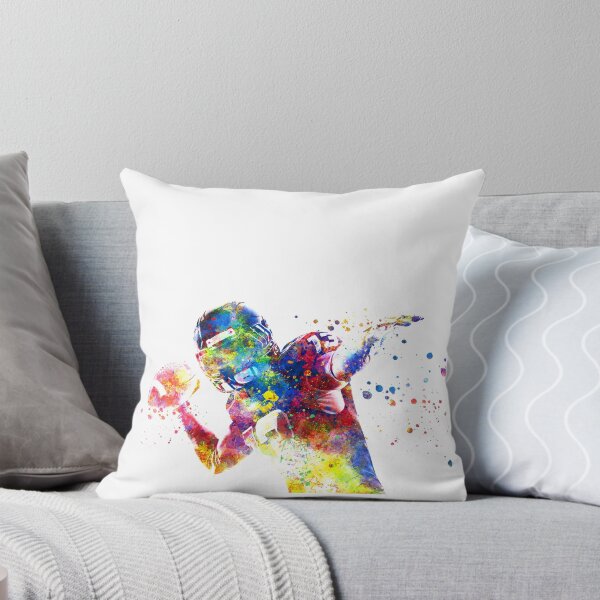 Item preview, American football player in watercolor designed and sold by paulrommer.