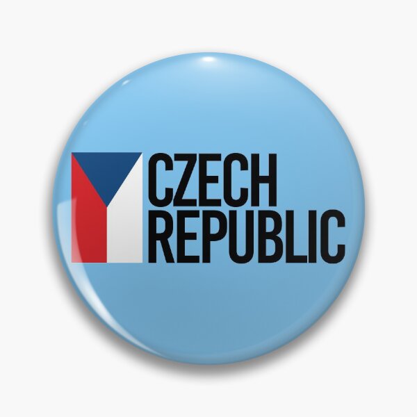 Item preview, Czech Republic Country Flag - Minimal Design collection designed and sold by randomorder.