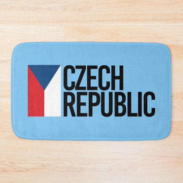 Item preview, Czech Republic Country Flag - Minimal Design collection designed and sold by randomorder.