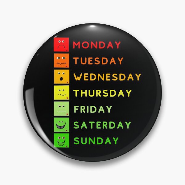 Item preview, Emotional States During The Week designed and sold by DoherDesigns.