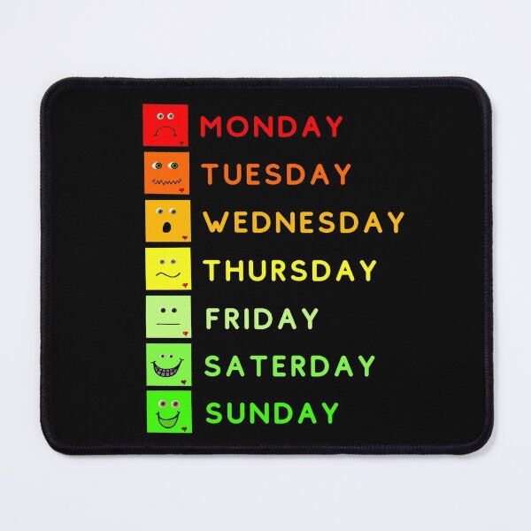Item preview, Emotional States During The Week designed and sold by DoherDesigns.