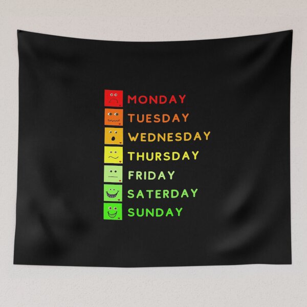 Item preview, Emotional States During The Week designed and sold by DoherDesigns.