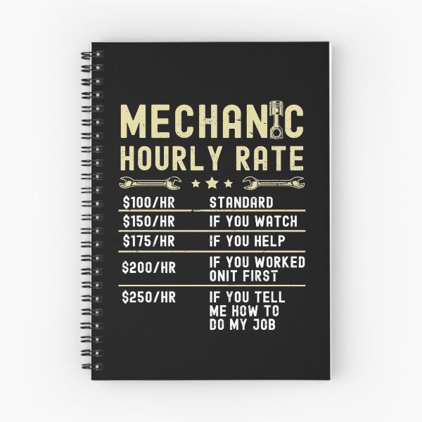 Item preview, Mechanic Hourly Rate Labor Rates Funny Vintage Graphic designed and sold by Mfk Clothes.