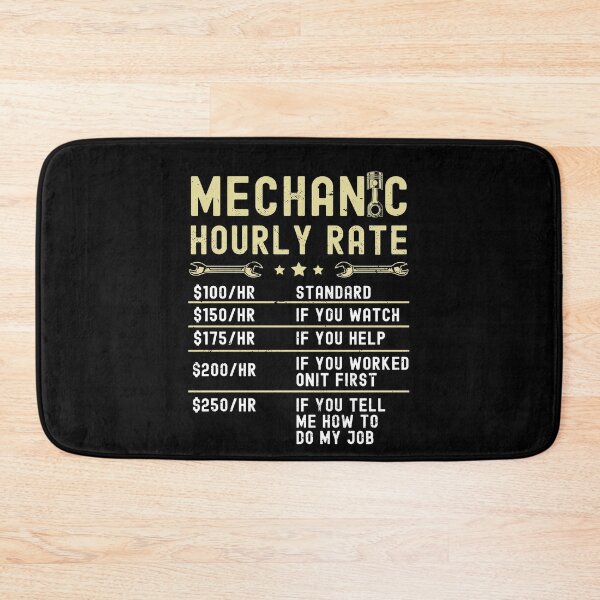 Item preview, Mechanic Hourly Rate Labor Rates Funny Vintage Graphic designed and sold by Mfk Clothes.