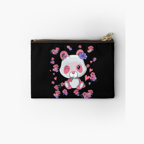 Item preview, Cute pink panda with pink flowers designed and sold by Designer-amjed.
