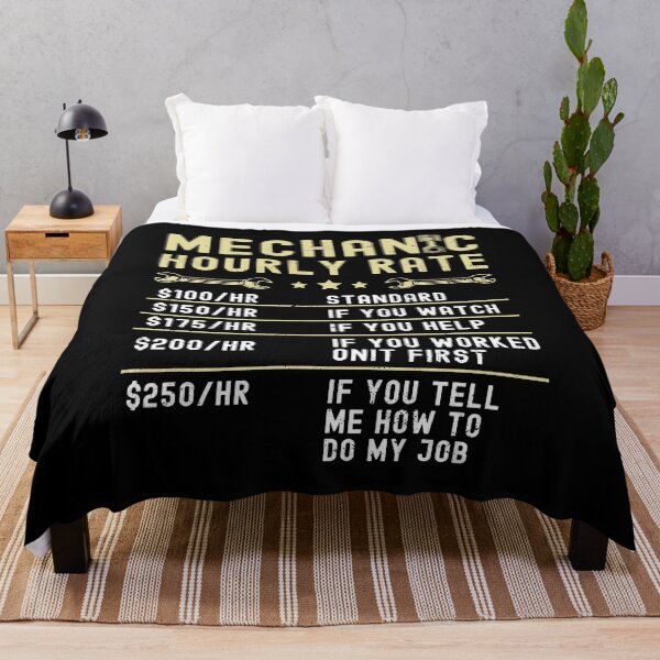 Item preview, Mechanic Hourly Rate Labor Rates Funny Vintage Graphic designed and sold by Mfk Clothes.