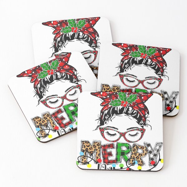 Item preview, Merry Mama Messy Bun Xmas Light Sunglasses Christmas Mom  designed and sold by SethFrancis37.