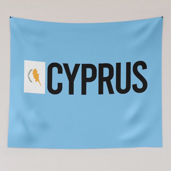 Item preview, Cyprus Country Flag - Minimal Design collection designed and sold by randomorder.