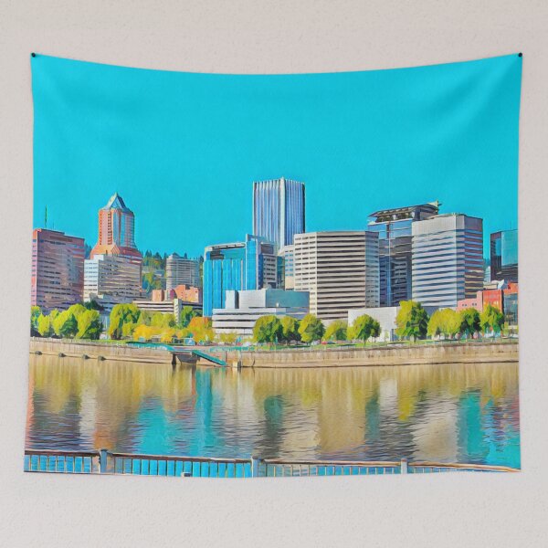 Item preview, Portland Skyline designed and sold by Sofia-Draws.