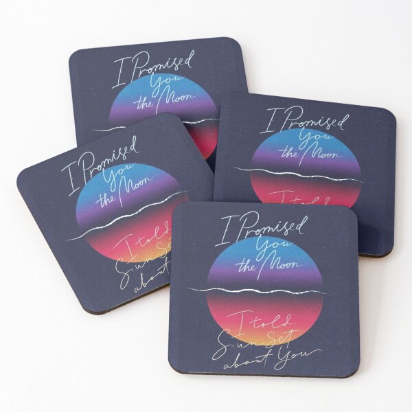 Item preview, I promised you the moon - I told sunset about you  designed and sold by LunaDiaries.