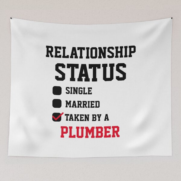 Item preview, Plumber Relationship Status  designed and sold by Yay Design.