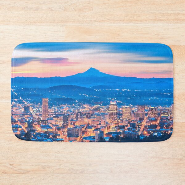 Item preview, Portland Skyline at Night designed and sold by Sofia-Draws.