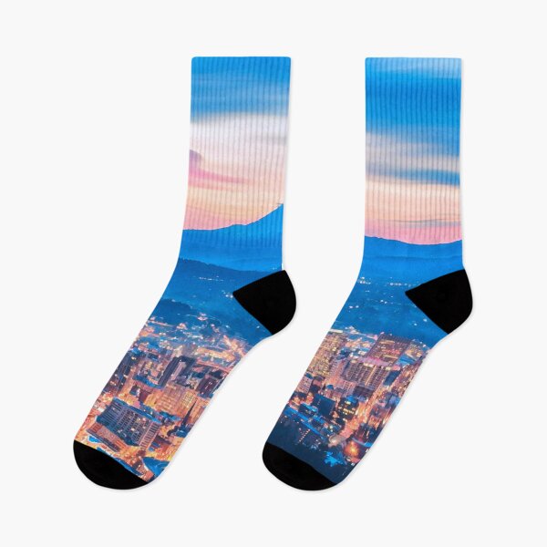 Item preview, Portland Skyline at Night designed and sold by Sofia-Draws.