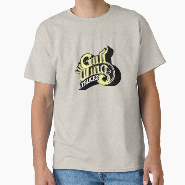Aperçu de l'œuvre Camions à ailes de mouette, conception de t-shirt de skateboard créée et vendue par SkateSkateSkate.