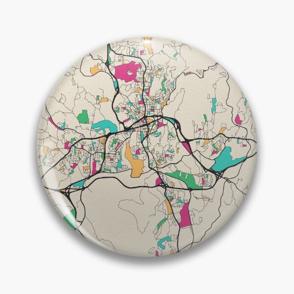 Item preview, Asheville, North Carolina Street Map designed and sold by A Deniz Akerman.