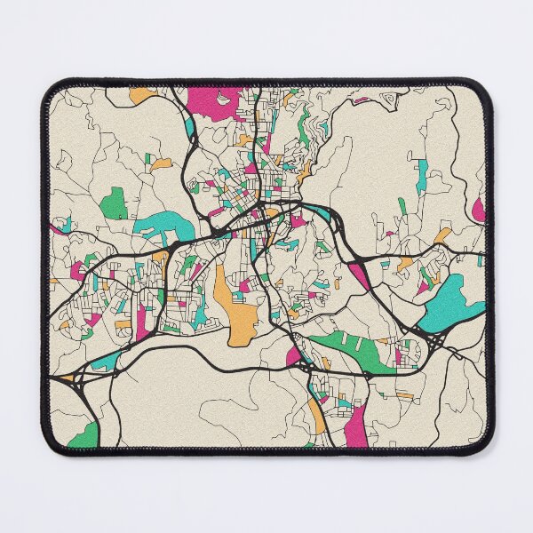 Item preview, Asheville, North Carolina Street Map designed and sold by A Deniz Akerman.