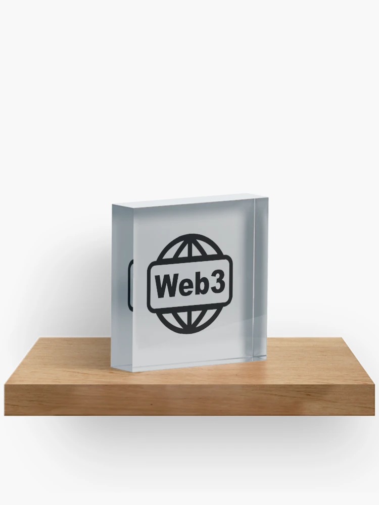 Thumbnail 2 of 5, Acrylic Block, Web3 Globe, Blockchain Developer, Cryptocurrency, Software Engineer, Computer Science, Fullstack Developer, Programming Humor designed and sold by Max-Wear.