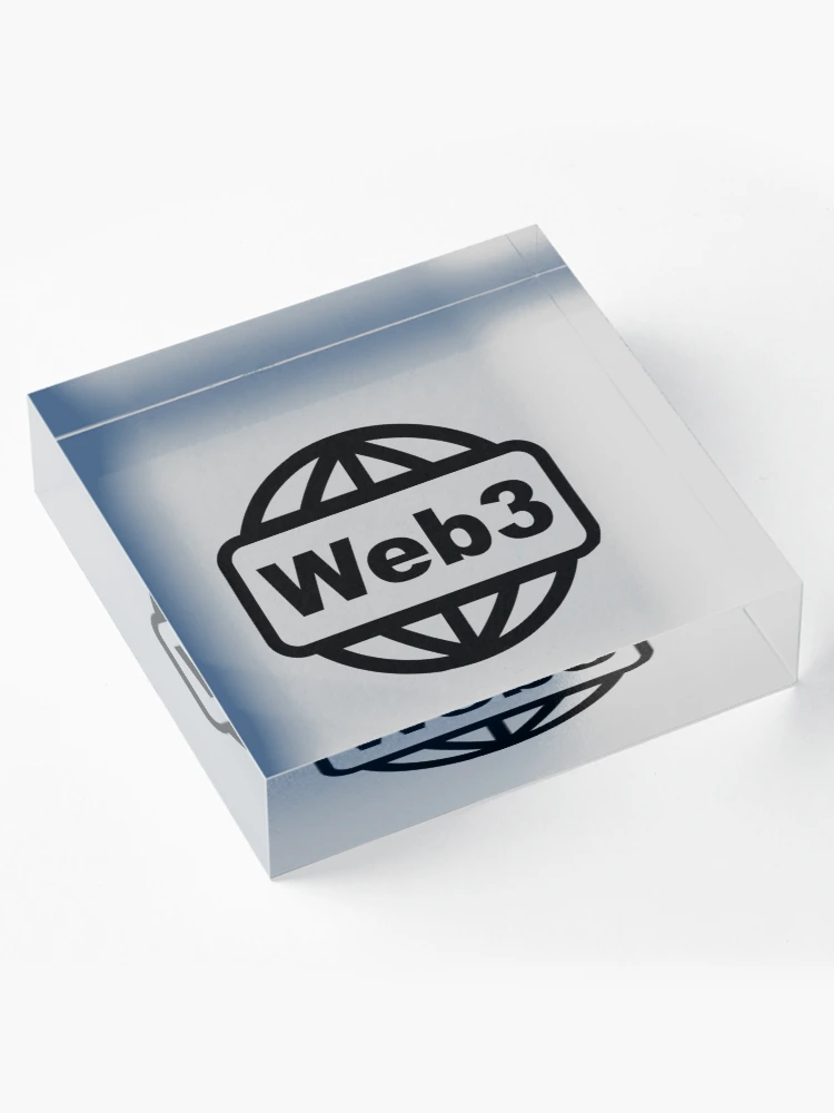 Thumbnail 4 of 5, Acrylic Block, Web3 Globe, Blockchain Developer, Cryptocurrency, Software Engineer, Computer Science, Fullstack Developer, Programming Humor designed and sold by Max-Wear.