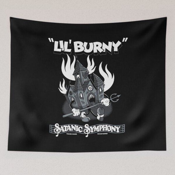 Item preview, Lil Burny - Satanic Symphonies - Vintage Cartoon Burning Church - Rubber Hose designed and sold by Nemons.