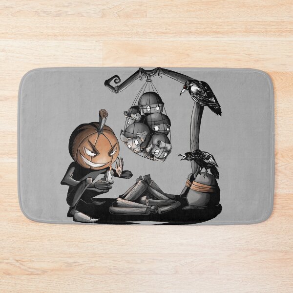 Item preview, Pumpkin head lights a fire to roast chestnuts in a trap designed and sold by StasCherkezov.