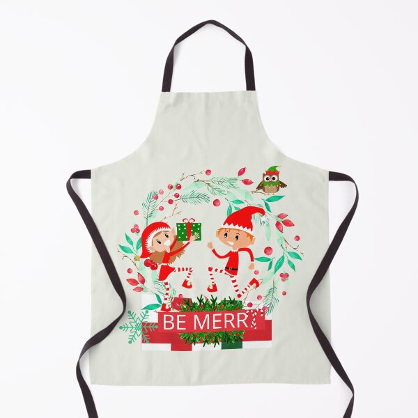 Item preview, Christmas Cute Couple Elfs designed and sold by OMdesign10.