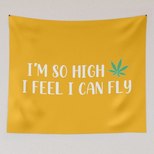 Item preview, I'm So High, I Feel I Can Fly (Yellow BG) designed and sold by FilipeFerreira.