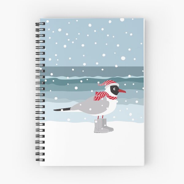Item preview, Christmas seagull by the sea in snow designed and sold by Darina Gulbina.