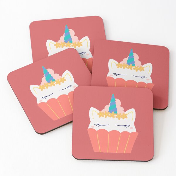 Item preview, Cute Maroon and Pink Unicorn Cupcake designed and sold by Yulia Saraswati.