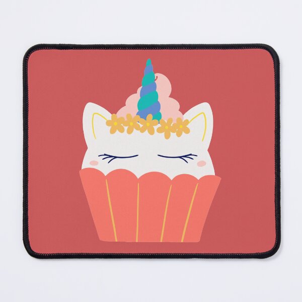 Item preview, Cute Maroon and Pink Unicorn Cupcake designed and sold by Yulia Saraswati.