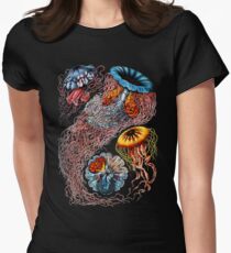 Vintage Qualle von Ernst Haeckel Tailliertes T-Shirt