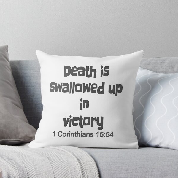 Item preview, Christian Design - Death is Swallowed up in Victory - 1 Corinthians 15 verse 54 designed and sold by simplydesignart.